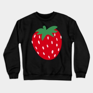red strawberry drawing Crewneck Sweatshirt
